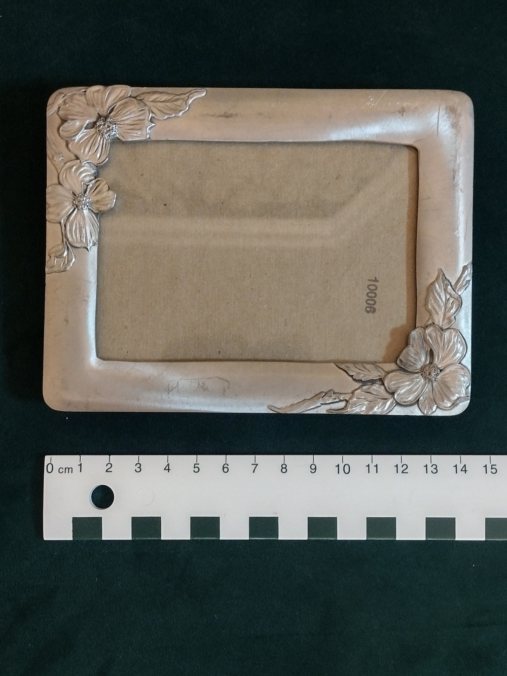 Vintage Silver Tone  Floral Photo Frame by Seagull Fine Pewter - Picture 3 of 8